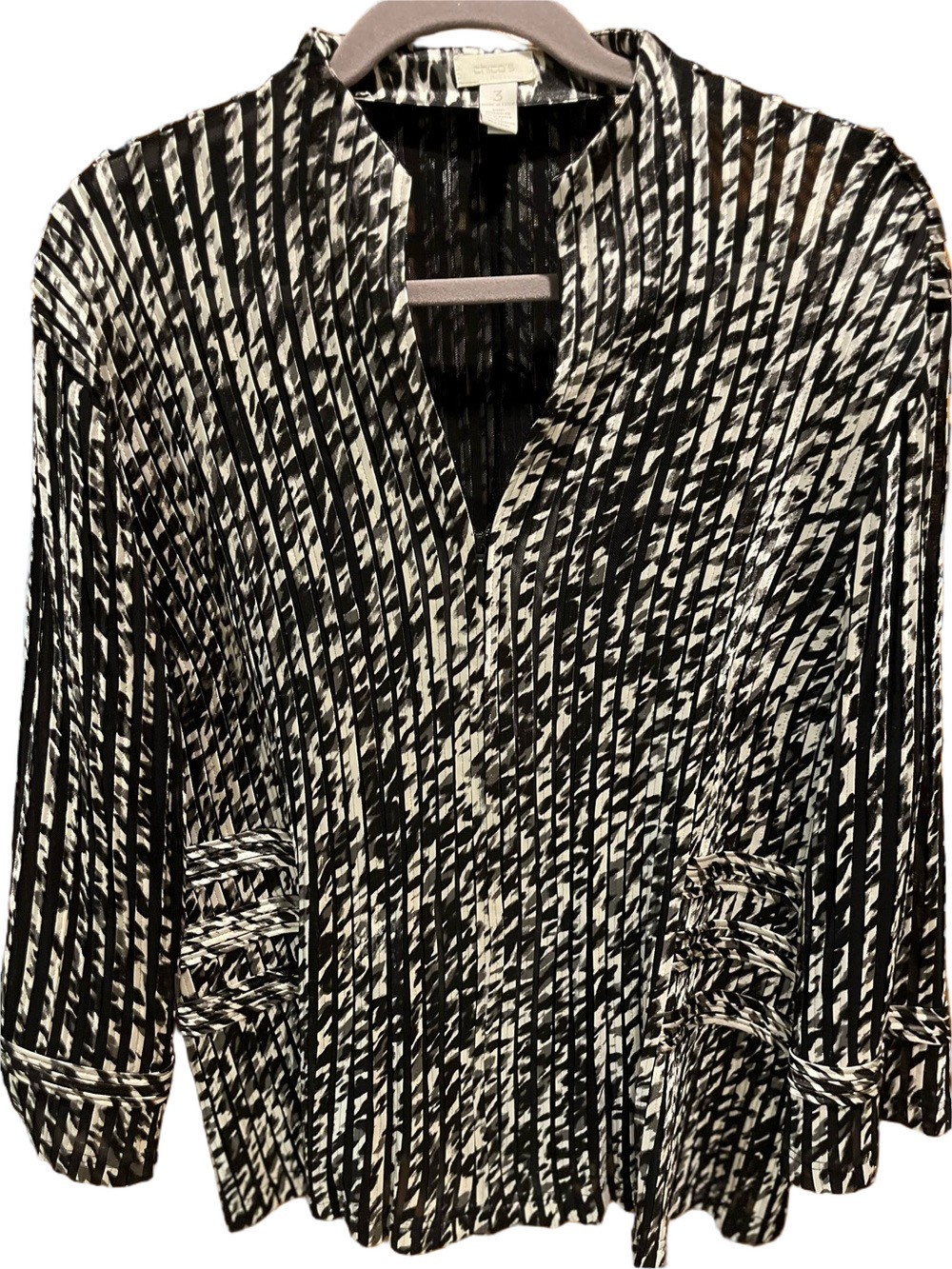 03. WOMENS CHICO’S 3/XL DETAIL JACKET - Picture 2 of 6